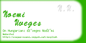 noemi uveges business card